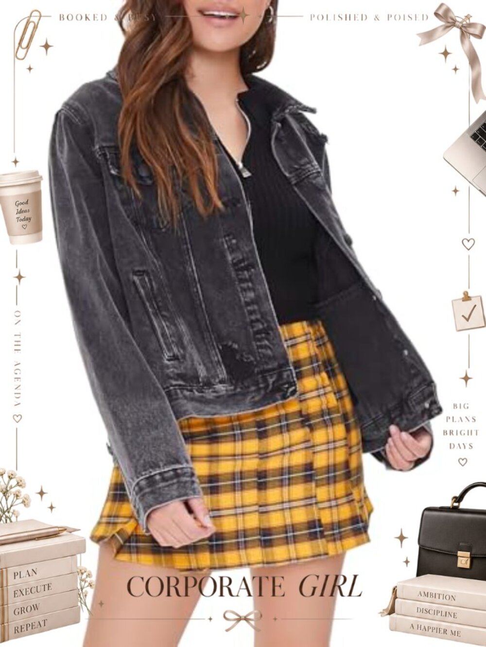 Forever 21 Plaid Mini Skirt Pleated A-Line High Rise Casual